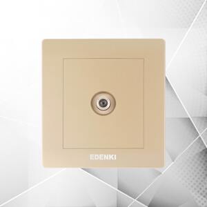 Bộ ổ cắm truyền hình cáp đơn Edenki EE-S01-G