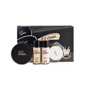 Bộ phấn nước trang điểm Set clio cover liquid founwear cushion fall set