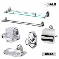 Bộ phụ kiện phòng tắm BAO 6M2D (INOX 304)