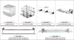 Bộ phụ kiện phòng tắm ĐQ309