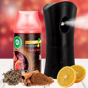 Bộ phun tinh dầu tự động Air Wick Mulled Wine 250ml QT09424 - cam, quế, đinh hương