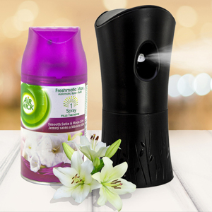 Bộ phun tinh dầu tự động Air Wick Smooth Satin and Moon Lily 250ml QT004879 - hương hoa ly