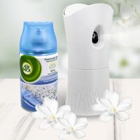 Bộ phun tinh dầu tự động Air Wick Cool Linen and White Lilac 250ml QT002713 - hoa tử đinh hương