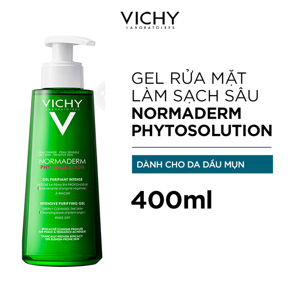 Bộ Sản Phẩm Gel Rửa Mặt Làm Sạch Sâu, Giảm Bã Nhờn Và Se Khít Lỗ Chân Lông VICHY Normaderm Phytosolution Intensive Purifying Gel