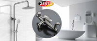 Bộ sen cây tắm nóng lạnh inox Zento SUS8509