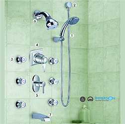 Bộ sen tắm âm tường Moen 2244