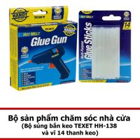 Bộ súng bắn keo TEXET HH-138 và vĩ 14 thanh keo