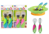 Bộ thìa dĩa tập ăn Munchkin Multi Grip Toddler Fork & Spoon