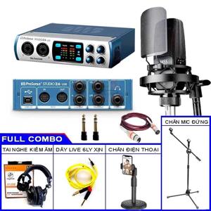 Bộ thu âm Presonus Studio 26 và Micro Takstar Tak55