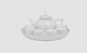 Bộ trà Jasmine chỉ xanh lá 0.35L