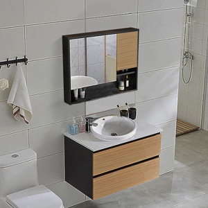 Bộ tủ, chậu, bàn đá, kệ gương Lavabo LV892-2M