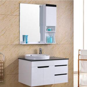 Bộ tủ, chậu bàn đá, kệ gương Lavabo ZT-LV990