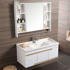 Bộ tủ, chậu, kệ gương Lavabo ZT-LV997-1