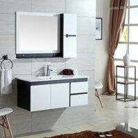 Bộ tủ chậu Lavabo black and white ZT-LV996