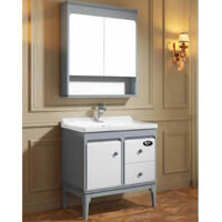 Bộ tủ chậu lavabo nhựa PVC Sáng Tạo 885