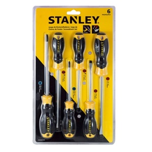 Bộ tuốc nơ vít dẹp và bake 6 cây Stanley STMT66672