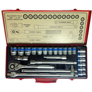 Bộ tuýp 25 chi tiết BAKER U.S.A 25PCs 1/2inch DR SOCKET WRENCH SET