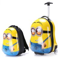 Bộ vali kéo và ba lô hình Minions Cuties