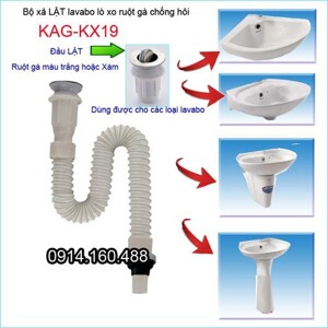 Bộ xả chậu rửa mặt, bộ xả lavabo KAG-KX19