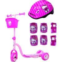 Bộ xe trượt scooter + mũ bảo hiểm + 6 miếng bảo vệ chân tay Disney