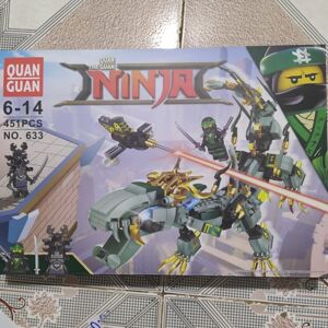 Bộ đồ chơi xếp hình Ninjago QuanGuan 633 - Rồng xanh huyền thoại 451 Chi Tiết