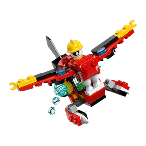 Bộ xếp hình Phi cơ cứu hỏa Aquad Lego Mixels 41564