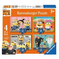 Bộ Xếp Hình Puzzle Minions Ravensburger RV06895 1 (4 Bộ 12/16/20/24 Mảnh)