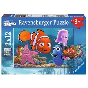 Bộ xếp hình Ravensburger Cuộc phiêu lưu của Nemo (2 bộ 12 mảnh)