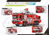 Bộ Xếp Hình Xingbao Firetruck 03030 – Lắp Ráp Xe Cứu Hỏa Phun Nước Chữa Cháy 720 Chi Tiết