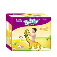 Bộ 2 tã giấy Bobby siêu mỏng size M 52 miếng