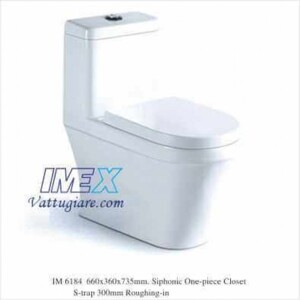 Bồn cầu Imex IM6184, 1 khối