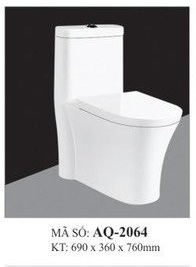 Bồn cầu liền khối Aqua AQ2064