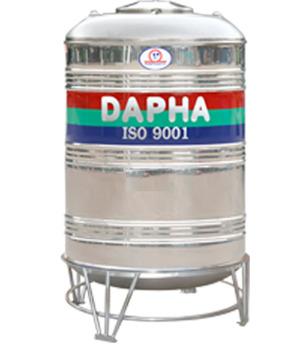 Bồn nước inox Dapha xuất khẩu đứng 6000L