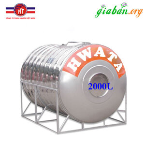 Bồn nước Inox Hwata 2000 lít ngang