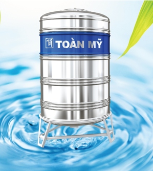 Bồn nước inox Toàn Mỹ 1500 lít đứng