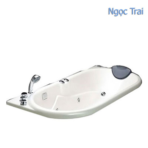 Bồn tắm massage Micio P-160 (Có chân-không yếm-ngọc trai-1600x750x415mm)