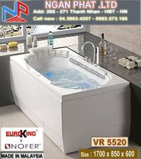 Bồn tắm Massage Xục khí EuroKing-Nofer VR-5520