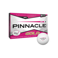 Bóng golf Pinnacle Gold Ribbon White 15PK P6023S-15PNP - Hộp 15 quả