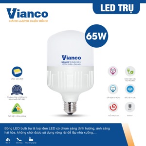 Bóng led trụ nhựa Vianco T22VA - 65W