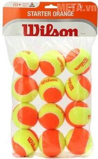 Bóng tennis trẻ em Wilson WRT137200 (Bịch 12 trái)