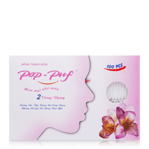 Bông trang điểm Pop-Puf 2 công dụng 100 miếng