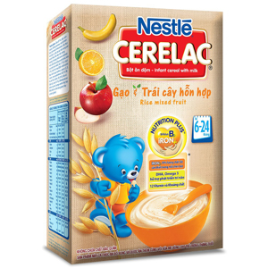 Bột ăn dặm Nestle Cerelac gạo và trái cây hỗn hợp