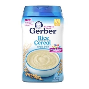 Bột ăn dặm Gerber Rice Cereal gạo nguyên chất - hộp 227g