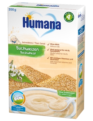 Bột ăn dặm Humana vị kiều mạch 4M+