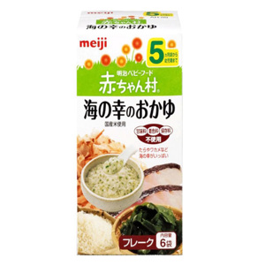 Bột ăn dặm Meiji vị cháo cá và rong biển cho trẻ từ 5 tháng trở lên