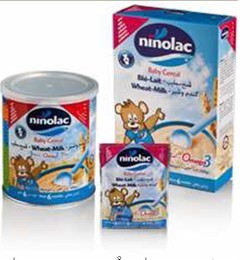 Bột ăn dặm Ninolac Wheat Milk (Lúa mì - Sữa) - 400g