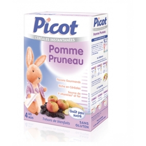 Bột ăn dặm vị táo và mận Picot (200g)