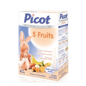 Bột ăn dặm với 5 vị hoa quả Picot (200g)