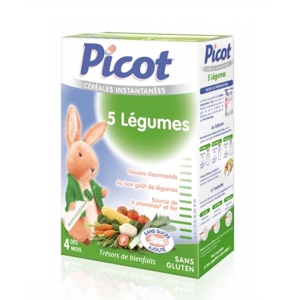 Bột ăn dặm với 5 vị rau củ quả Picot (200g)