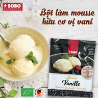 Bột làm mousse hữu cơ vị vani Sobo 75g